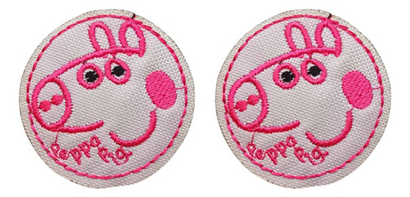 Aplique Bordado Peppa Pig Parche Termoadhesivo 0