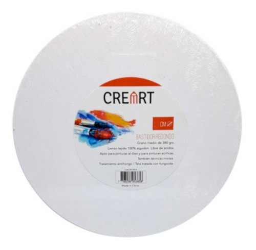Bastidor Redondo | 100% Algodón | Creart | 50cm 0