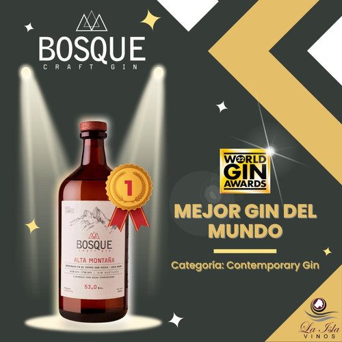 Gin Bosque Alta Montaña Caja X 4 X 500ml. 1