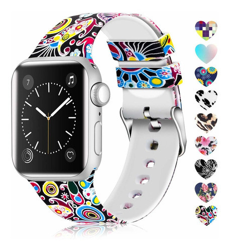 Malla Silicona Para Apple Watch (42/44mm) Lwsengme [dw36jzj] 0