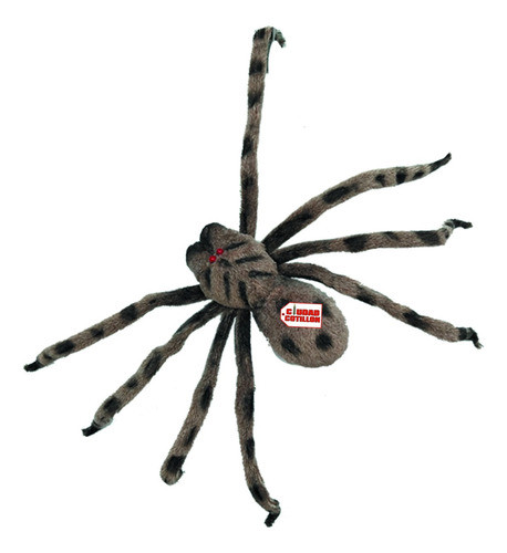 Araña Atigrada 6x74x20cm Terror Halloween - Ciudad Cotillón 0
