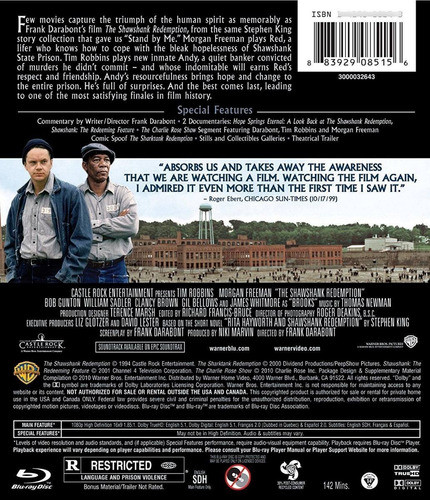 Blu-ray The Shawshank Redemption / Sueño De Libertad 1