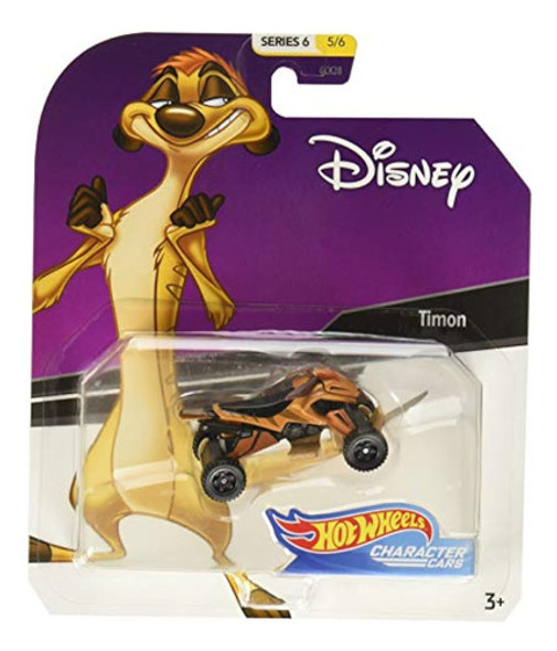 Hot Wheels Coche De Personajes Del Rey León Timon, 0 Hot Wheels Coche De Personajes Del Rey León Timon, 0