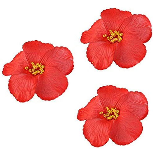 3 Uds Flores De Hibisco Hawaianas Flores Artificiales Para D 0