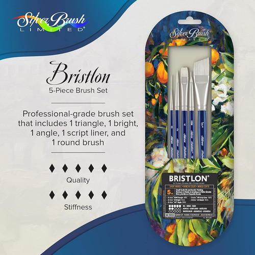 Silver Brush Limited Br-1905s Bristlon Juego De Detalles Acr 0