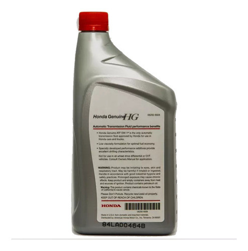 Aceite Caja Automatica Atf Dw-1 Original Honda X3 1