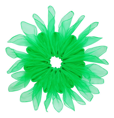 Pañuelos De Seda Verde Oscuro, 12 Unidades, 100% Seda 0