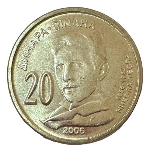 Serbia - 20 Dinara - Año 2006 - Km # 42 - Nikola Tesla 0