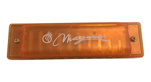 Armonica Naranja En C (do) Con Estuche Magma H1006o 0