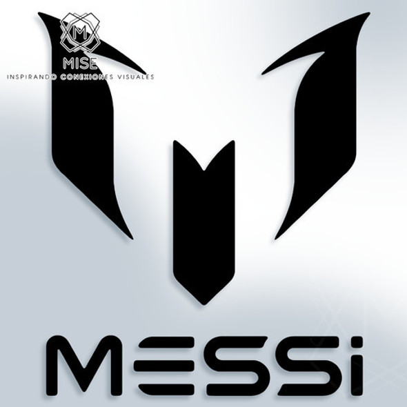 Vinilo Sticker Calco Logo Messi - Ploteo - Pack X2 0