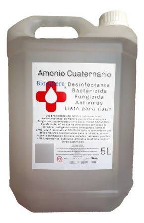 Amonio Cuaternario De 5ta Generación Bidón 5l 0