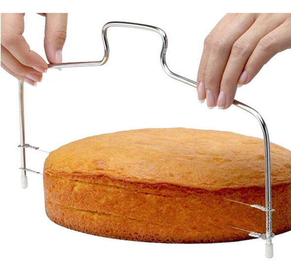 Cortador Nivelador Fatiador De Bolos Fios Duplo Confeitaria 0