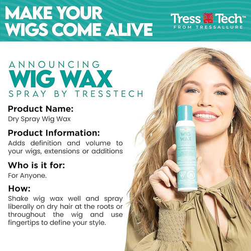 Tresstech By Tressallure - Cera Para Pelucas En Spray Seco | 1