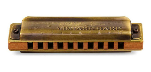 Gaita De Boca Hering Vintage Harp Si Com Case Nf 1