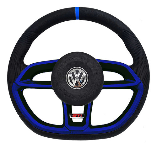 Volante Para Volkswagen Fox 2003 A 2013 Esportivo Modelo Gti 0