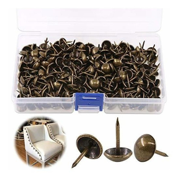 Tachas De Tapiceria 7/16 (11x17mm) X 300u/ Color Bronce 0