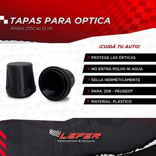 Tapas Óptica Peugeot 206 Auxiliar Extendida Zócalo H1 1