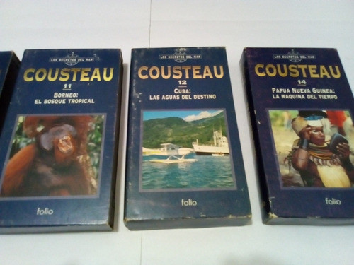 Películas Documentales Vhs Colección Jacques Cousteau Lote 1