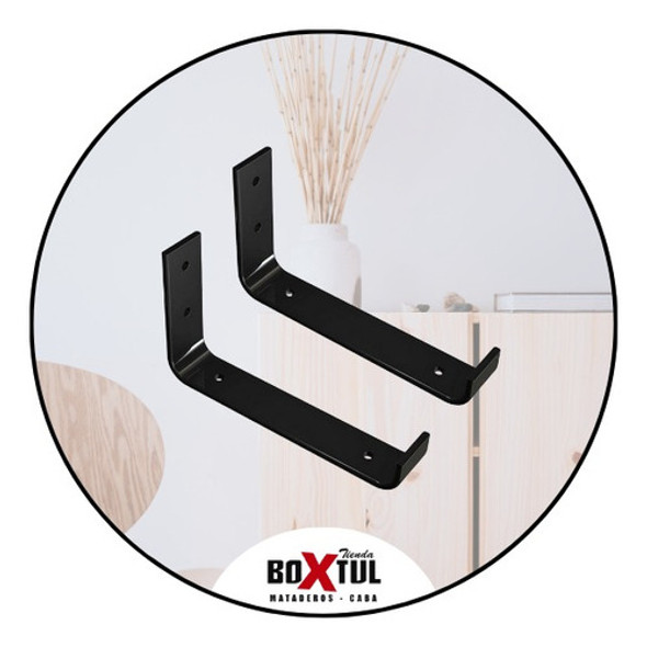 Mensulas Hierro Soporte Para Estante X 4 Uni 30 Cm + Torn 1