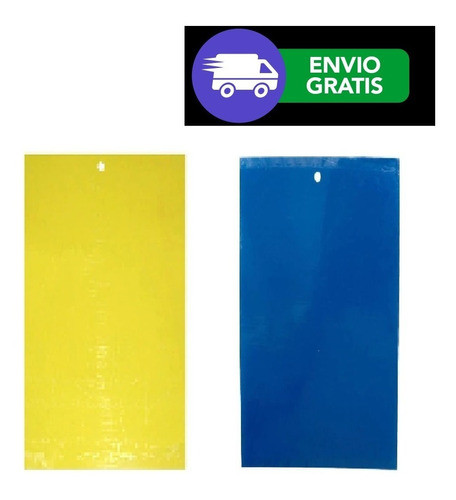 Trampa Placa Cromática Atrapa Insectos Trips # Grande X 10 U 0
