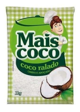 Kit 5 Kilos De Coco Ralado Mais Coco Umido E Adoçado Atacado 1