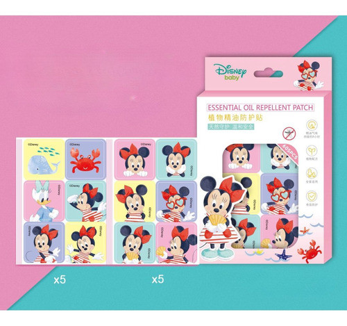 Cartela De Adesivo Repelente Disney Minnie 8h Proteção 60un 1
