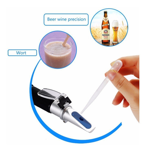 Refratômetro Brix Fruta Caldo Café Bebida Sucos Cerveja Óleo 1