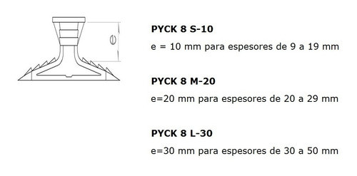 Tarugo Pyck 8l-30  Para Yeso - Py - 100 Unidades 1