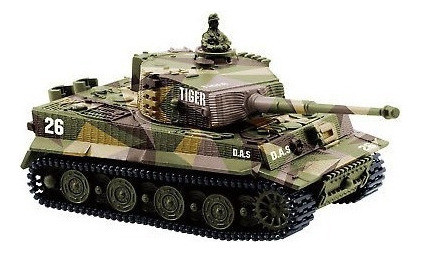 1: 72 Radio Control Remoto Mini Rc Alemán Tiger I Tanque Pan 1