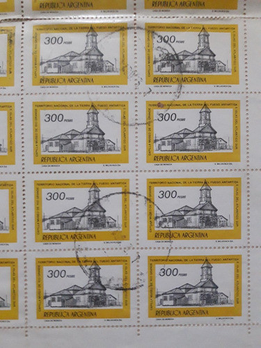 Plancha Sellos Año 1977,  Argentina Correo Ordinario 1