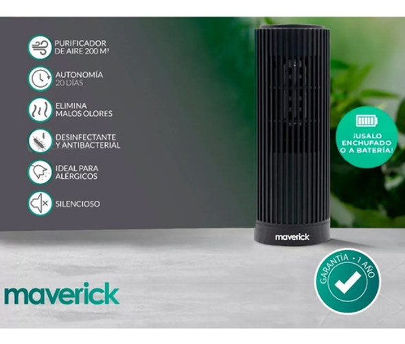 Ozonizador Ionizador Aire Antibacterial Purificador Maverick 1