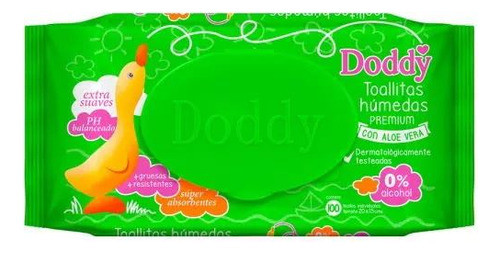 Toallitas Humedas Doddy Aloe Vera E 100 Unidades 0