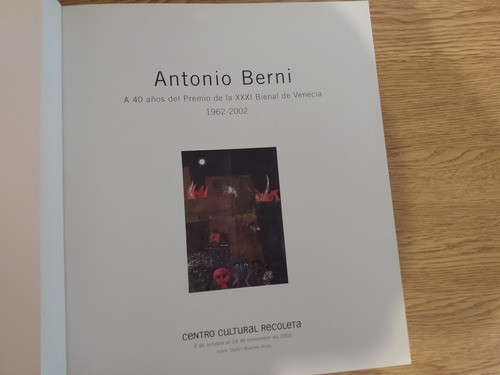 Antonio Berni - Catálogo Exposición Recoleta 2002 1