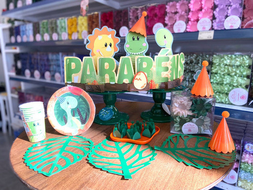 Prato De Papel Baby Dinossauro Descartável Baby Dino 8 Un 1