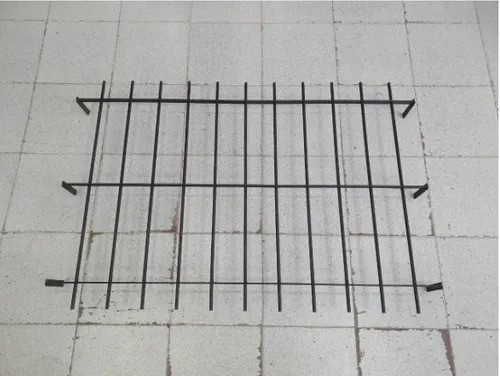 Reja Hierro  Redondo De 1/2 Para Ventana 80x40 1