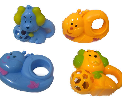 Set De 4 Sonajeros Para Bebe Sin Bpa $mi 0