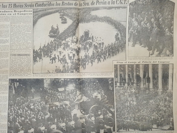 Diario Clarin - Muere Eva Duarte De Peron - Año 1952 1