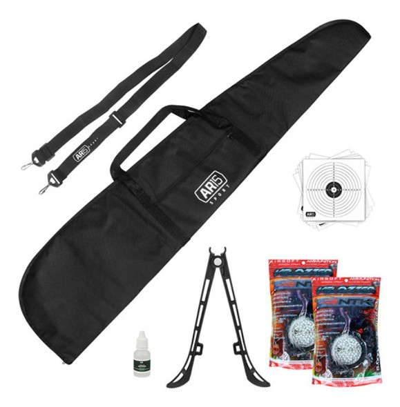 Combo Bipé Ar15 Sport Com Alvos +bbs0.20 +oleo De Silicone 0 Combo Bipé Ar15 Sport Com Alvos +bbs0.20 +oleo De Silicone 0