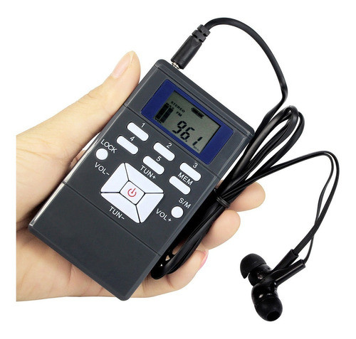 5 X Mini Dsp Portátil Radio Fm Estéreo Digital Reloj Recepto 1
