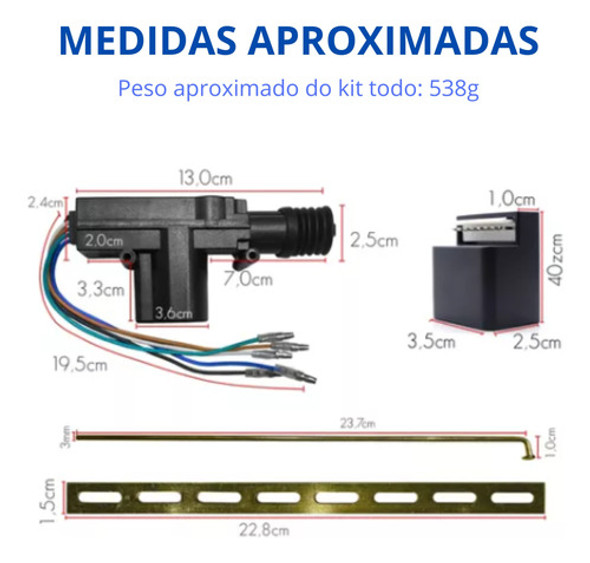 Kit Trava Eletrica Stilo 4 Portas Dupla Serventia 1