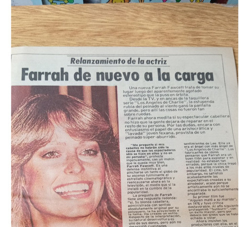 Revista Shock Farrah Fawcet Raymond Madanes Natasha Kinski 1
