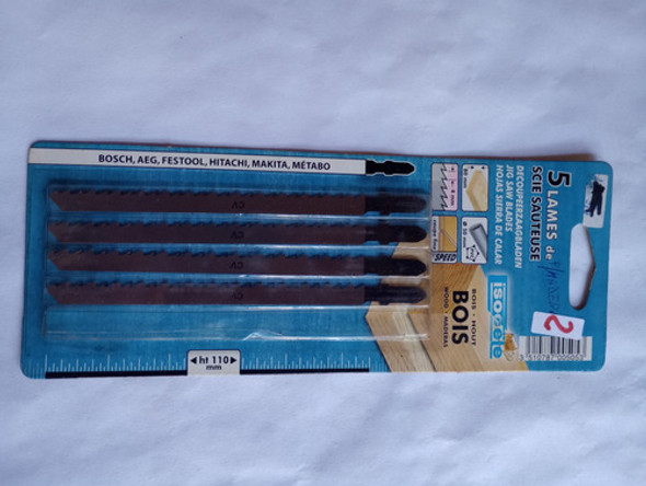 Hoja Sierra Caladora - 110 Mm Para Madera Corte Fino  Cant.4 1 Hoja Sierra Caladora - 110 Mm Para Madera Corte Fino  Cant.4 1