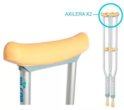 Set Repuesto Silfab 2 Axileras 2 Grip 2 Regatones Muletas 1
