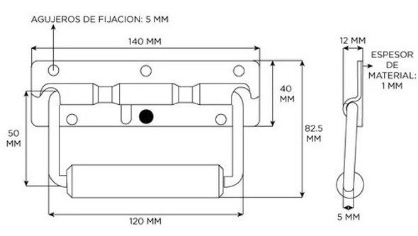 Manija Metalica De Exterior Para Rack 1