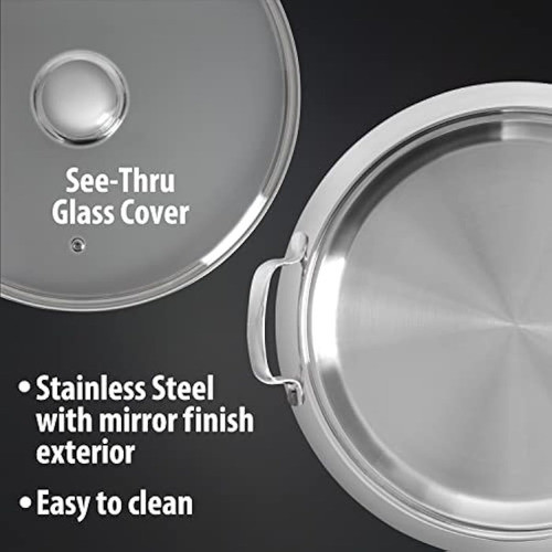 Chefs Secret Maxam 5ply Acero Inoxidable Parrilla 1