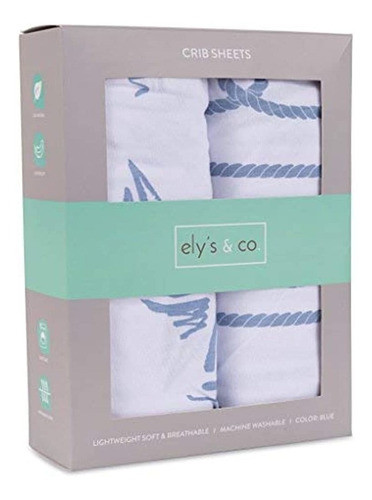 Ely? S & Co. Paquete De 2 Sábanas Para Cuna - Peinado, 100% 0