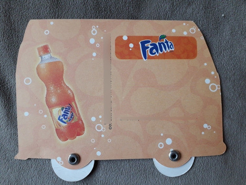 Postal Con Publicidad De La Gaseosas Fanta Naranja 1