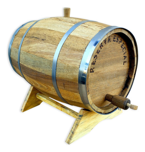 Barril Corote Tonel Amburana 10 Litros Pinga Cachaça Whisky 0