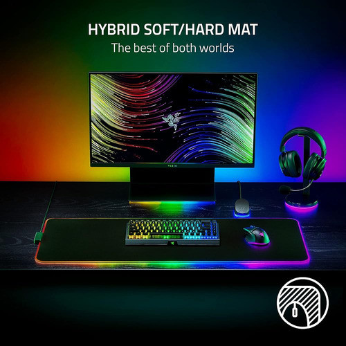 Razer Strider Chroma Hybrid Gaming Mouse Mat Chroma Rgb: Hyb 1