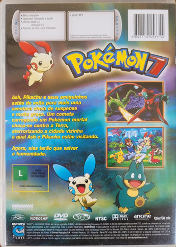 Dvd Pokemon 7 - Alma Gemêa - Original 1